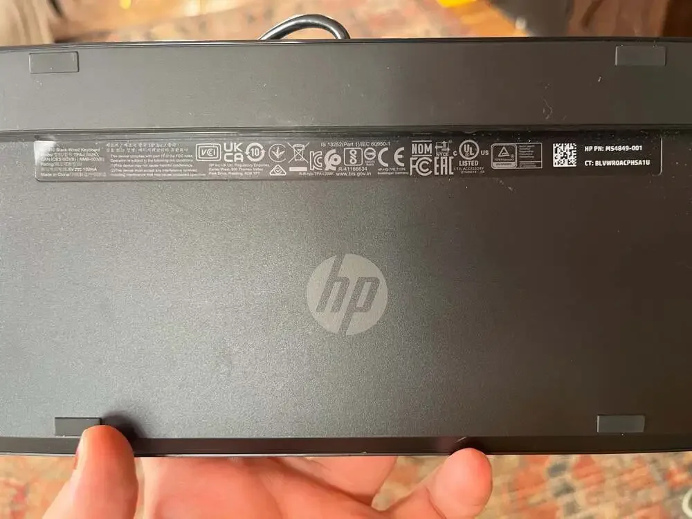 HP 310 Black Wired Compact Slim Wired Keyboard TPA-L002K